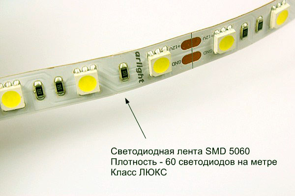 Светодиодная лента 60 светодиодов на метре
